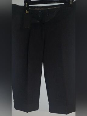 Express Black Capris Womens Cropped Pants